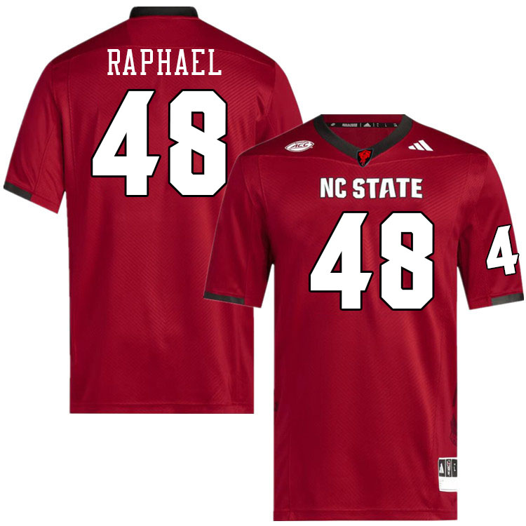 Men #48 Blake Raphael NC State Wolfpack College Football Jerseys Stitched-Red